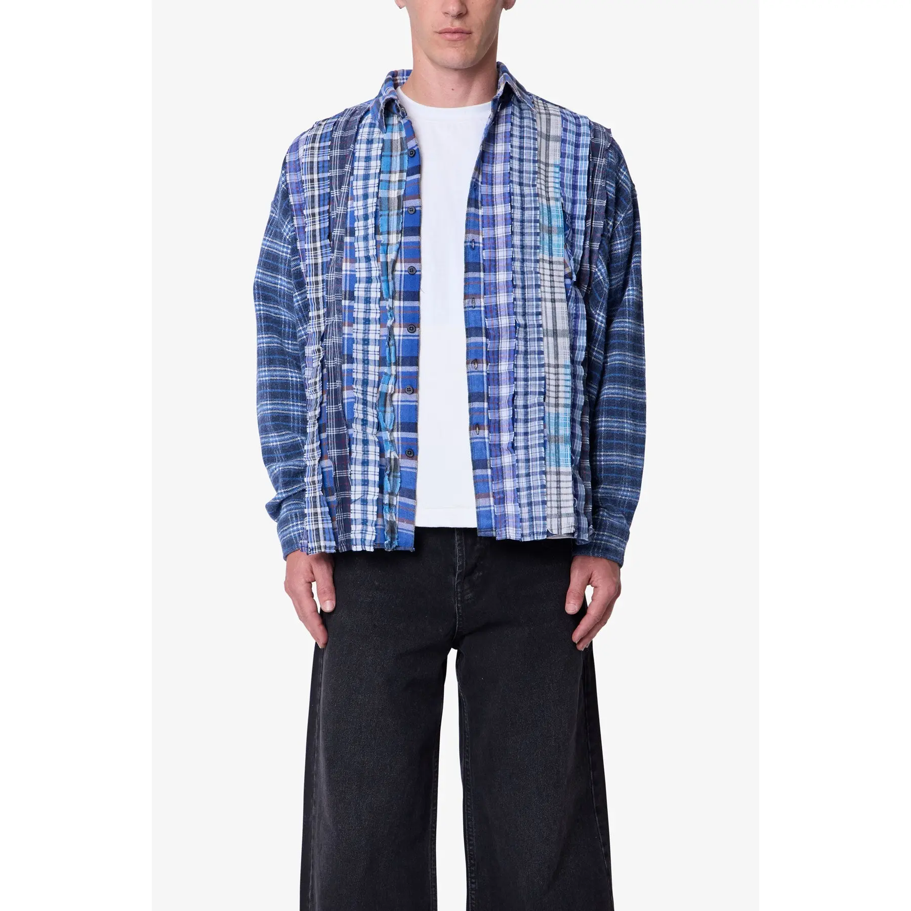 mnml Tuxedo Vintage Flannel Shirt - Blue/Multi mnml Tuxedo Vintage Flannel Shirt - Blue/Multi