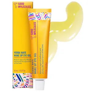Good Molecules Yerba Mate Wake Up Eye Gel - Hydrating Under Eye Gel Cream with Hyaluronic Acid and Caffeine - Target Dark Circles and Puffiness - Skin Care for Face