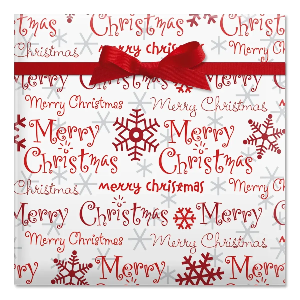 Current Merry Christmas Script Jumbo Rolled Gift Wrap Paper 67 Sq Ft Heavyweight Festive Design No Creases Ideal for Holiday Wrapping