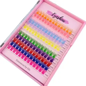 Eyeshine Arcoiris 14mm colored lash CLUSTERS ONLY glue sold separately