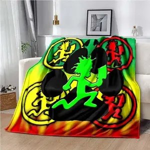 Insane Clown Posse ICP Blanket, Multi-Purpose Throw for Bed Sofa Kids Gift