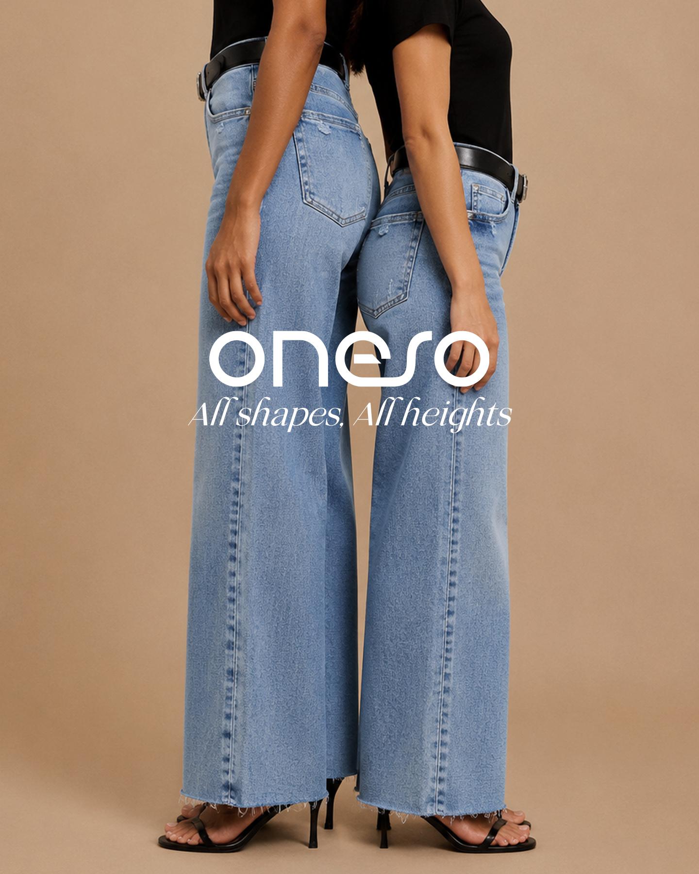 【3 Lengths】Freya ONESO Women's Tummy Control Raw Hem Baggy Denim Pants Mid Rise Wide Leg Denim Jeans  Retro Streetwear Style Comfortable Jeans Commuter Style Baggy High Stretchy Soft Breathable Spring& Summer #SummerVibes