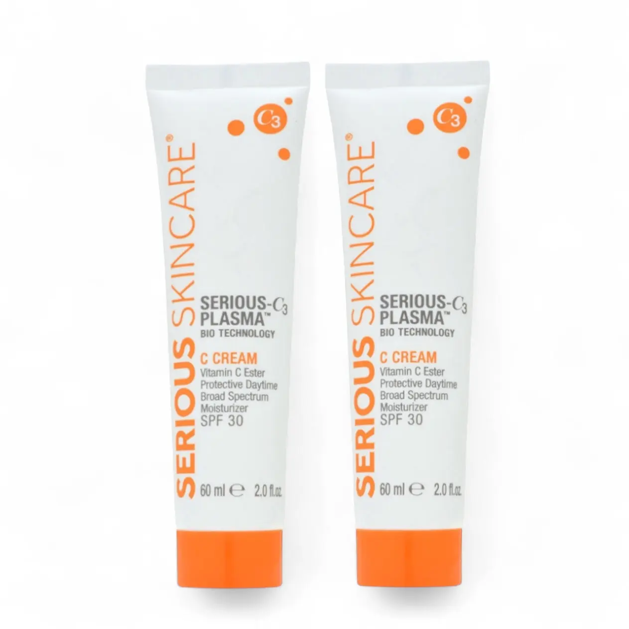 Serious Skincare, C3 C Cream DUO, Daily Moisturizer with Vitamin C Esters & Peptides, Brightening & Hydrating Skincare Set