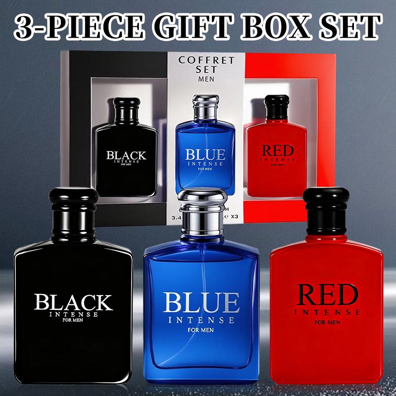 3-Piece Set,Men's Eau De Toilette Spray, Long-Lasting Perfume,Cologne Masculine Fragrance, With 3 Different Scent Perfect For Dating, Daily Life, Parties, Gift Giving And Various Festivals