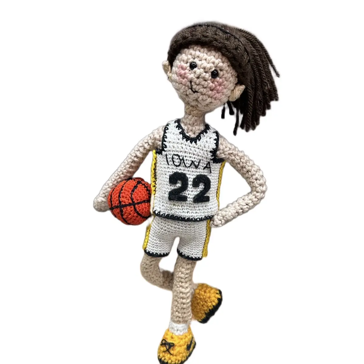 10” Poseable Caitlin Clark crochet doll