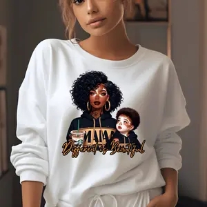 Different is Beautiful-Screen Print Transfers, T-shirt Design Women Clothing Fabric