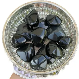 Rainbow Obsidian Heart Carving (Light Flash) Crystal Carving