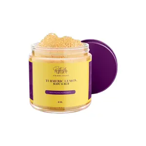 LEMON TURMERIC SUGAR CRUB FOR FACE & BODY Exfoliate