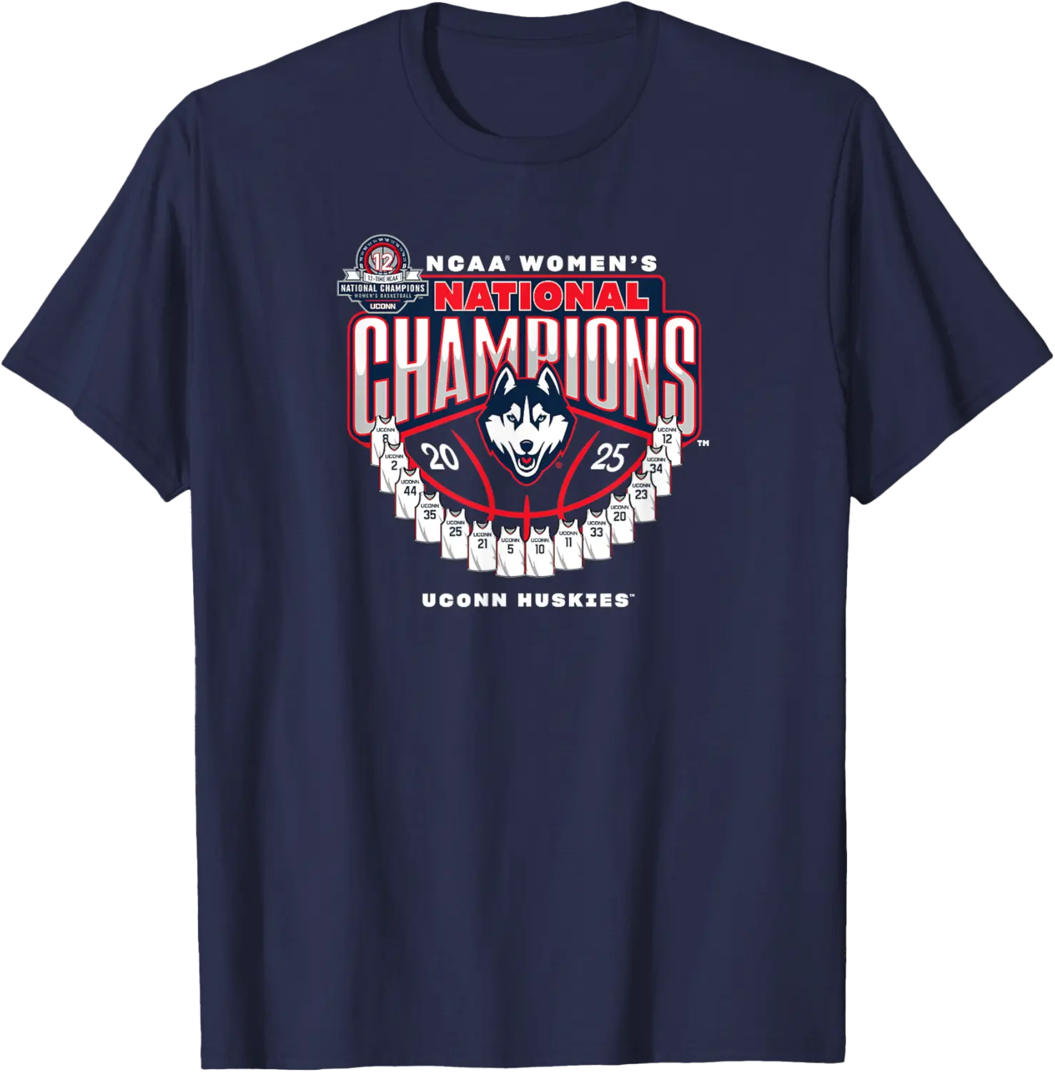 UConn 2025 Women's Basketball National Champions NIL T-Shirt - Nallelycor Shop W3GB0F3PZW824
