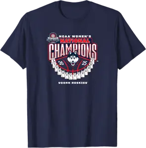 UConn 2025 Women's Basketball National Champions NIL T-Shirt - Nallelycor Shop W3GB0F3PZW824