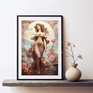 Unframed, Room Decor, Greek Mythology Print, Greek Goddess Beauty, Aphrodite Greek Goddess of Beauty, Ancient Greece Art, Aphrodite Printing, Divine Feminine Art
