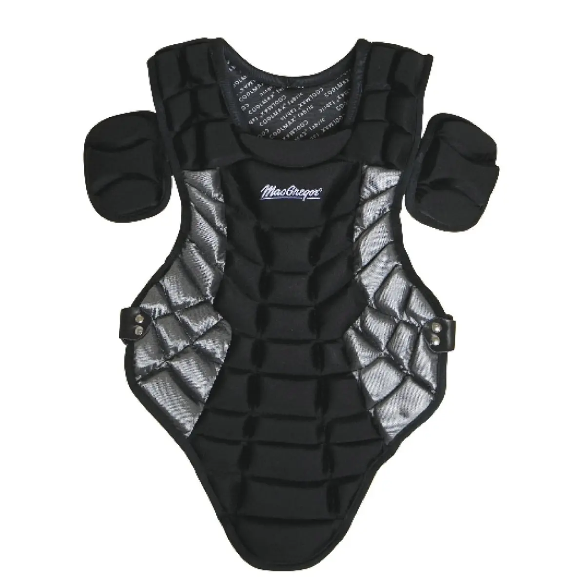 MacGregor Youth Chest Protector - Professional-Style Cushioned General Protection Protective Gear with Memory Foam, Dual Adjustable Shoulder Caps, Lightweight Scarlet Design, Dual Caps