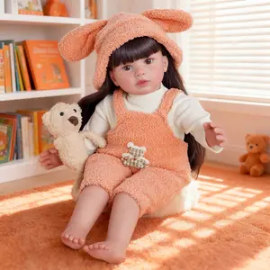 Babeside 22 Inch 8 Piece Doll Set with Cloth Body and Vinyl Limbs, Gift Box and Accessories, Dress Up Doll, Perfect for Christmas New Year Birthday Gifts