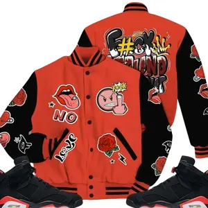 Retro 6 Infrared Varsity Jacket, Black Infrared 6s Outfits, Around Find Out Unisex T-Shirts To Match Sneakers, Streetwear Style Urban Outfit