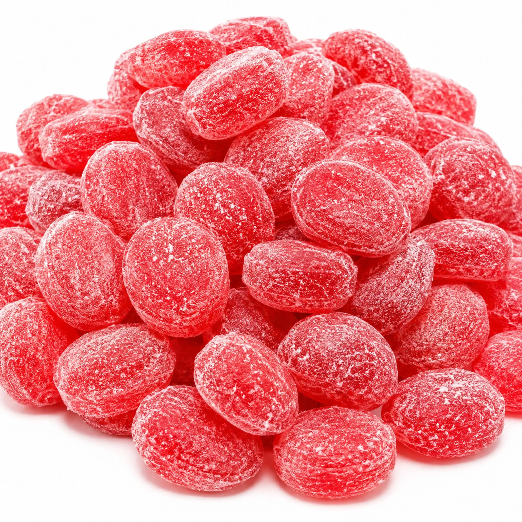 Claeys Sanded Cherry Drops 2 lb Bulk Old Fashioned Hard Candy Individually Wrapped