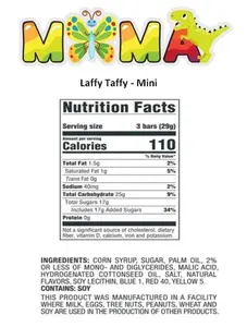 Chewy, Tangy, and Tasty Mini Taffy Wrapped Bars in Bulk - (1 Pound) (Banana) - Ideal for Mima's Summer Mega Sale Baskets, Parties, and Treats!