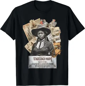Black Cowgirl Western Rodeo Black History Texas Women T-Shirt Pure Cotton Graphic Tees Menswear Top: Gifts for Men & Women