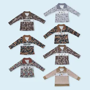 Camouflage kids boy long sleeve pullover