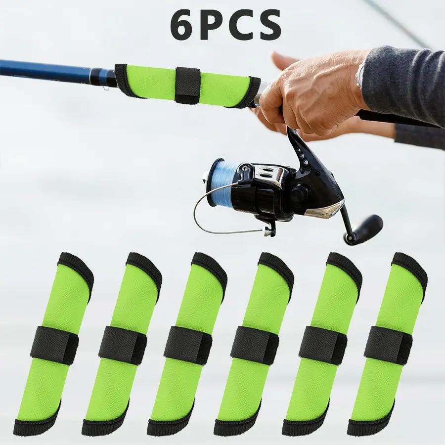 6 Piece 6.3 Inch Bait Protector, Lure Covers, Durable Reusable Bait Cover, Fishing Gear, Safety for Rods, Rod Shield, Essential Fishing Accessories, Outdoor Fishing Supplies, Outdoor Fishing Accessory