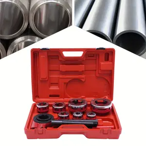 NEW Ratchet Ratcheting Pipe Threader Kit Dies Portable Storage