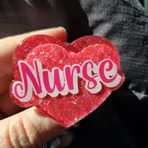 Nurse Badge reel, barbie theme