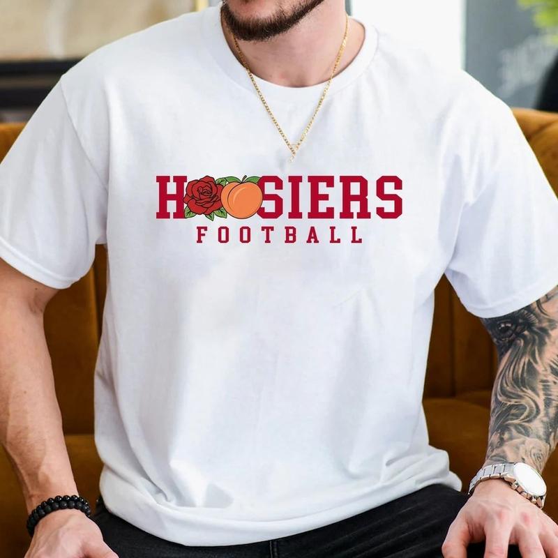 Indiana Football Bowl Champions Graphic Unisex T-Shirt Game Day Fan Gift Casual Cotton Tee L