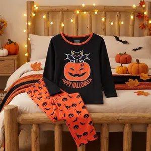 Girls' Cute Cat Pajamas Set - Long Sleeve Top and Pant 2PCS Sleepwear for Teens Big Kids Size 12-18 Comfortable Soft Fabric Perfect for Nightwear Lounge Wear Bedtime Cozy PJS Clothes