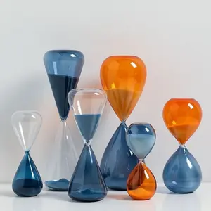 Creative Ideas Two-Color Hourglass Decoration 5/15 Minute Timer, High-End Home Decoration, Exquisite Desktop Ornament, Delicate Gift