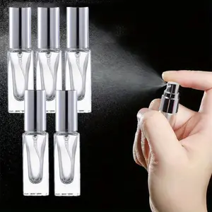5 Pack Travel Perfume Atomizer, 20ml Glass Refillable Spray Bottle Set, Leak-Proof Fine Mist Dispenser for Cologne & Fragrance