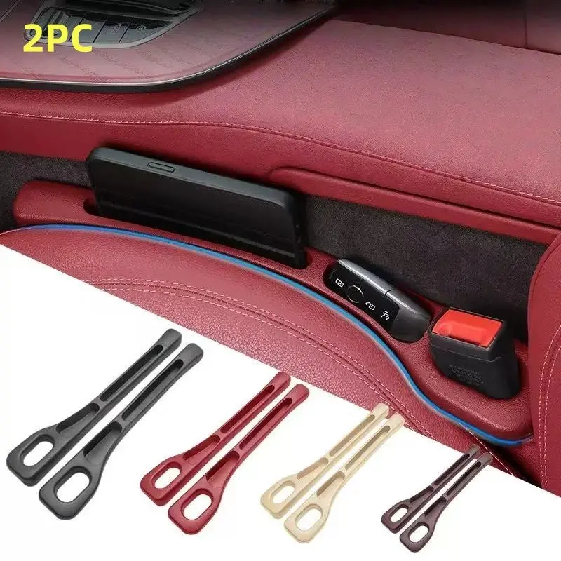 2pc Car Seat Gap Filler Strips, Leak-Proof Seam Sealer, Storage Organizer for Seat Edges, Universal Automotive Accessories, Car Essentials, Auto Interior Organizers
