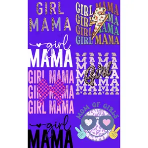 GIRL MAMA (1) PREMADE GANGSHEET  - 22X36  DTF TRANSFERS - DIRECT TO FILM