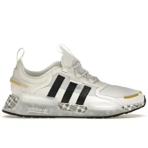 adidas NMD R1 V3 White Black Gold Tartan Trefoil (men) by StockX