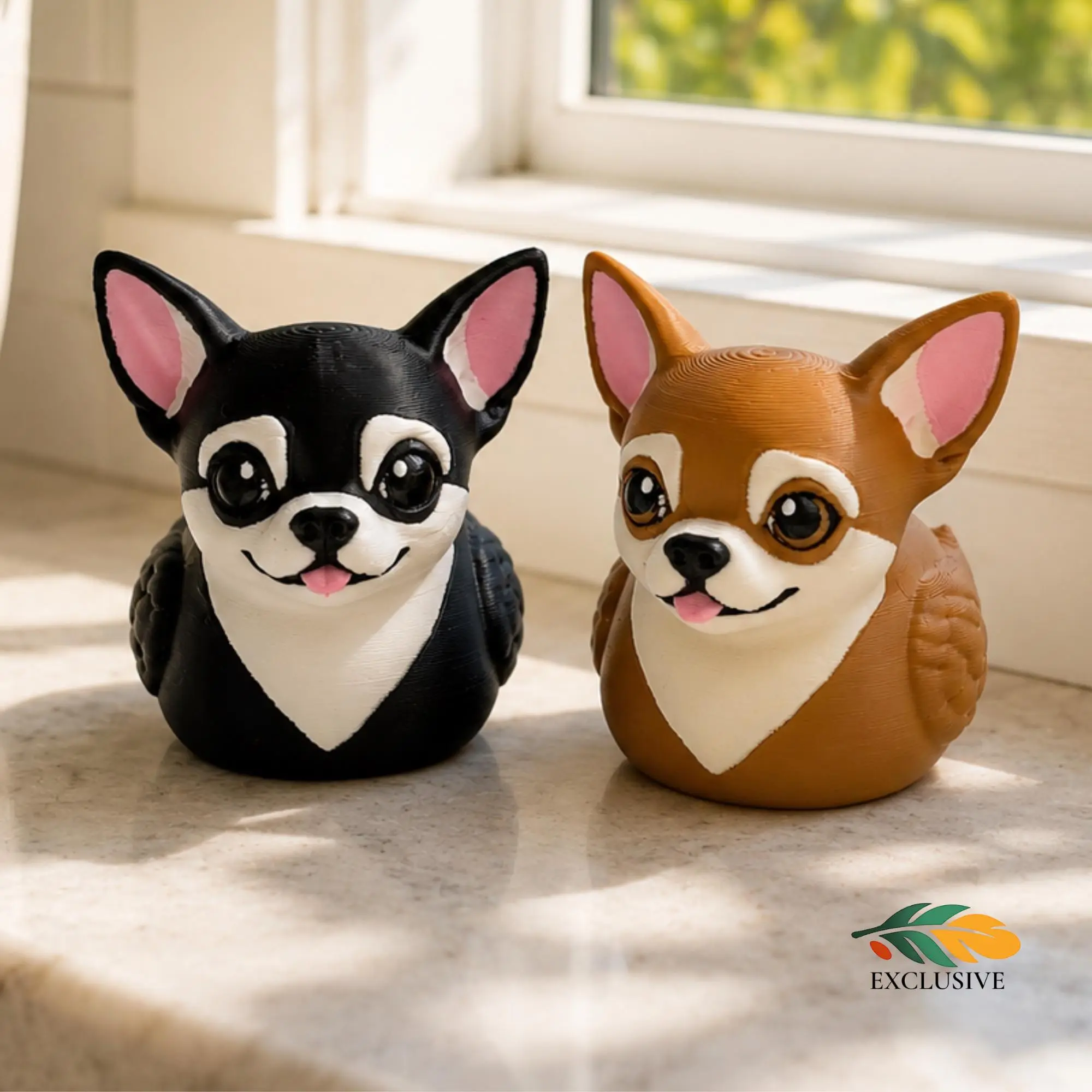 Chihuahua Figurine – 3d Printed Dashboard Companion for Dog Lovers