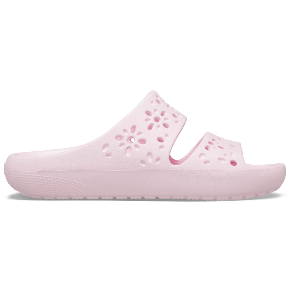 Crocs Adult Floral Cutout Slides Summer Sandals