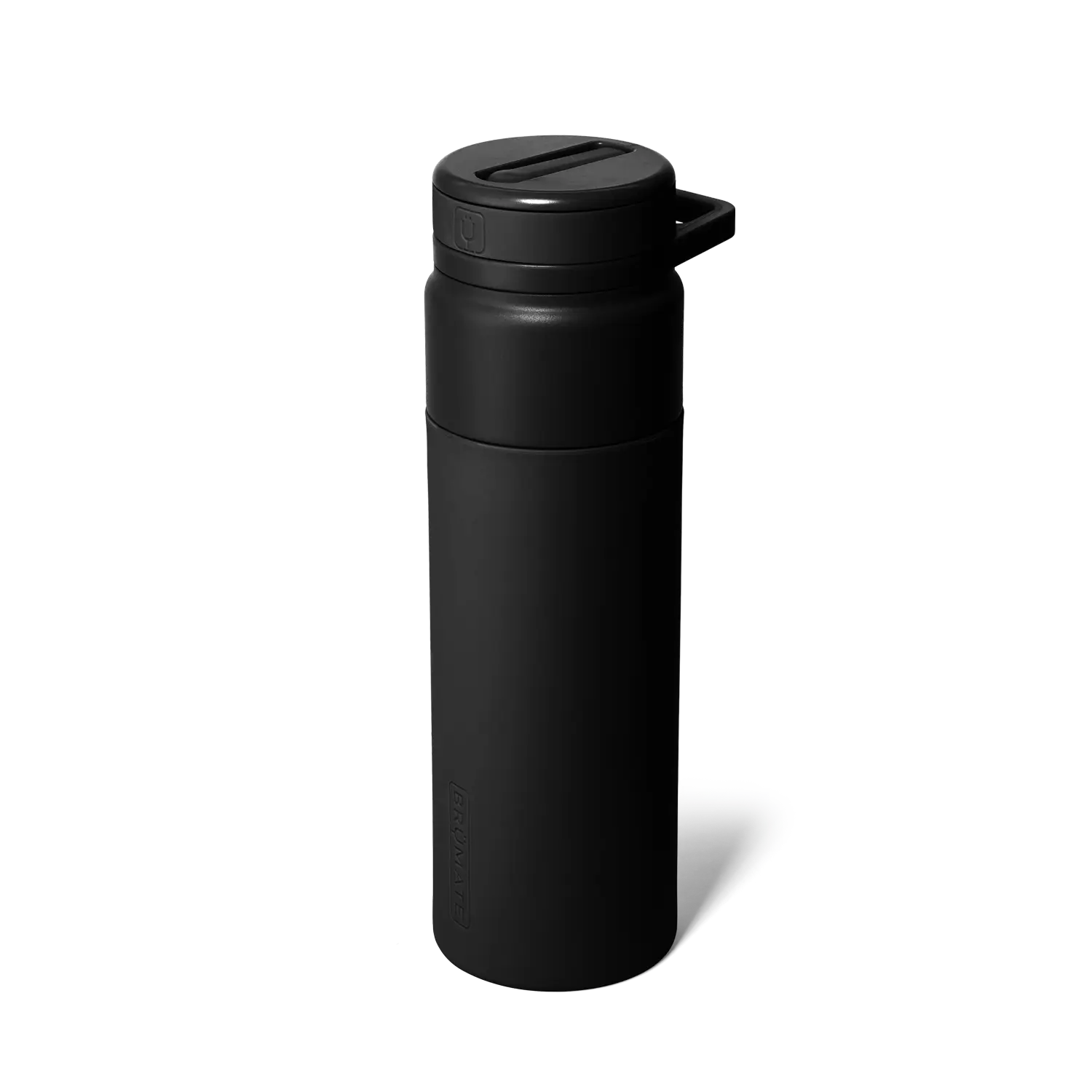 BrüMate Rotera 25oz Stainless Steel Water Bottle with Touch Free Straw and Carry Handle | 100% Leakproof Insulated Water Bottle | Cup-Holder Friendly