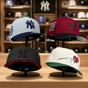 New Era MLB 59FIFTY Snapback Cap - NY Yankees/LA Dodgers Anniversary Patch, Unisex Classic Sport Streetwear, Adjustable Fit Sports Collectible Headwear