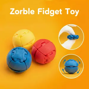 Zorble Fidget Ball 9PCS Articulated Fidget Ball Set,Fidget Sphere Chaos  Stress Relief  Desk Toys, Squeeze Hand Toy for Busy Hands, Anxiety Relief, Boredom Relief, Fidget Toy Gift for Kids Boys Girls Teens Adults, Colorful Desk Toy for Home School Office