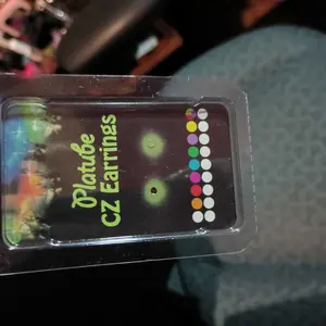 Glowing earrings customer photo