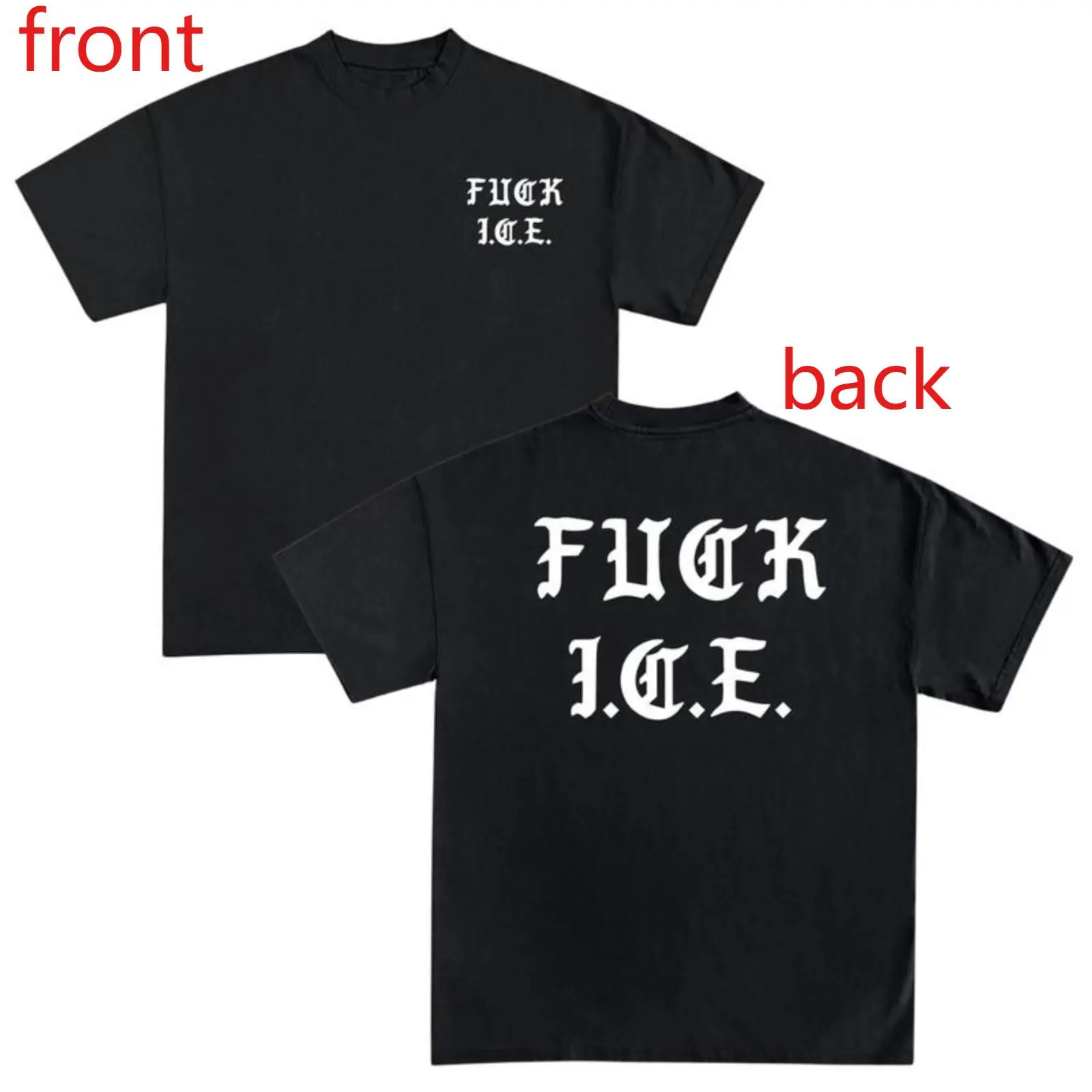 Old English Graphic T-Shirt, Pro Immigration Anti-ICE Anti-Trump Tee, Funny Political Social Justice Shirt for Men Women