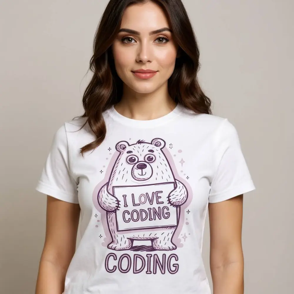 Coding Bear: I Love Coding Programmer Tee