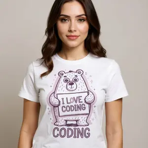 Coding Bear: I Love Coding Programmer Tee