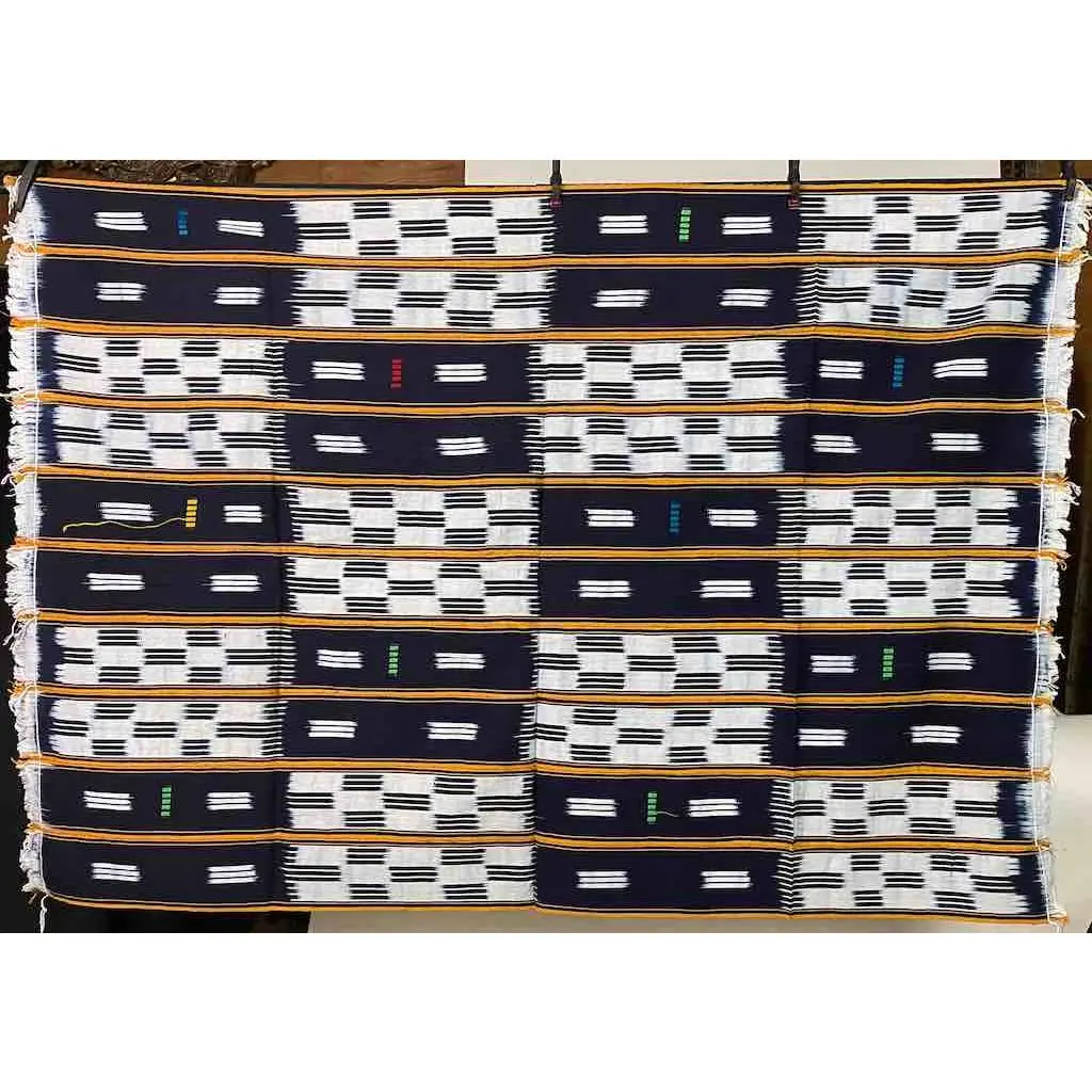 Baule African Cloth Textile "Wrapper" | 53 x 42"