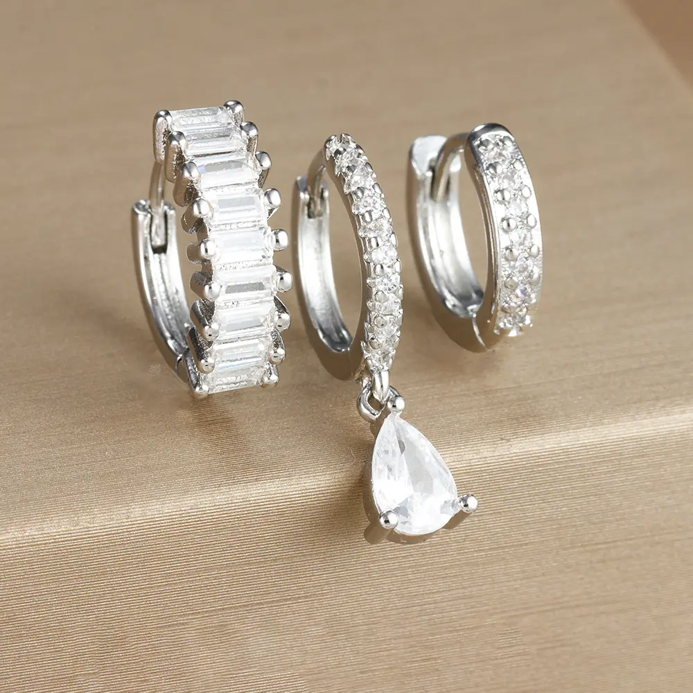 E1575 Silver White  3PCS