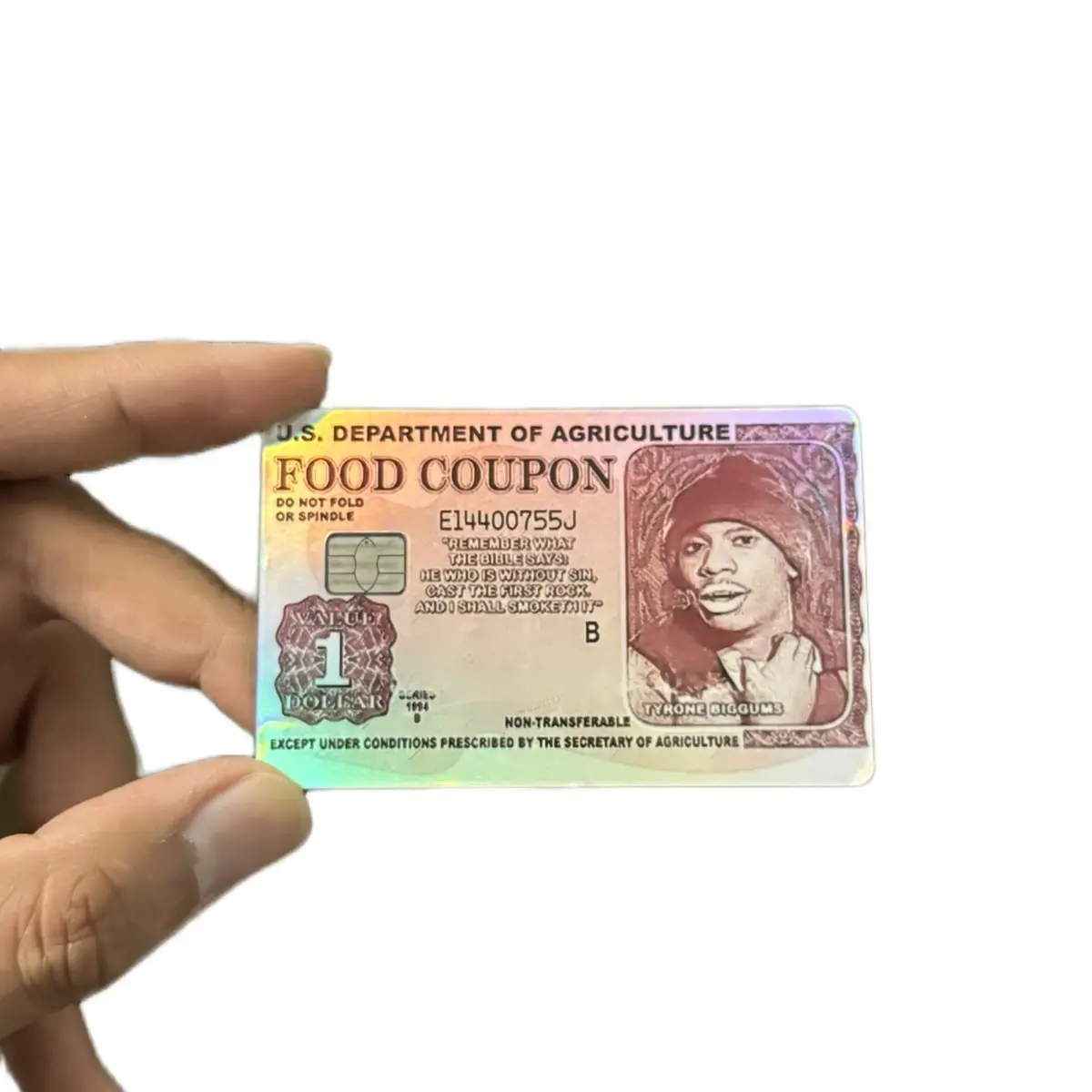 Tyrone Biggums Food Coupon Debit Card Sticker Tyrone Biggums Food Coupon Debit Card Sticker
