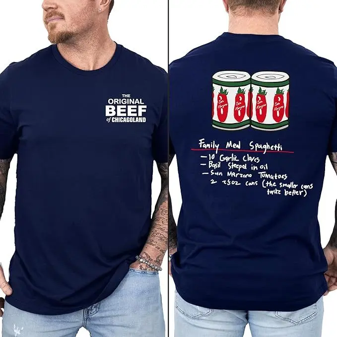 The Bear TV Show Shirt, The Original Beef of Chicagoland Tshirt, Family Meal Spaghetti Tee