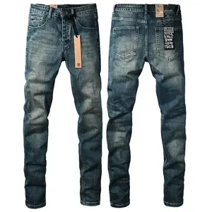 KSUBI Cross Jeans Personality Trend Hip Hop High Quality Low Rise Skinny Denim Pants Pleated Ripped Frayed Trousers