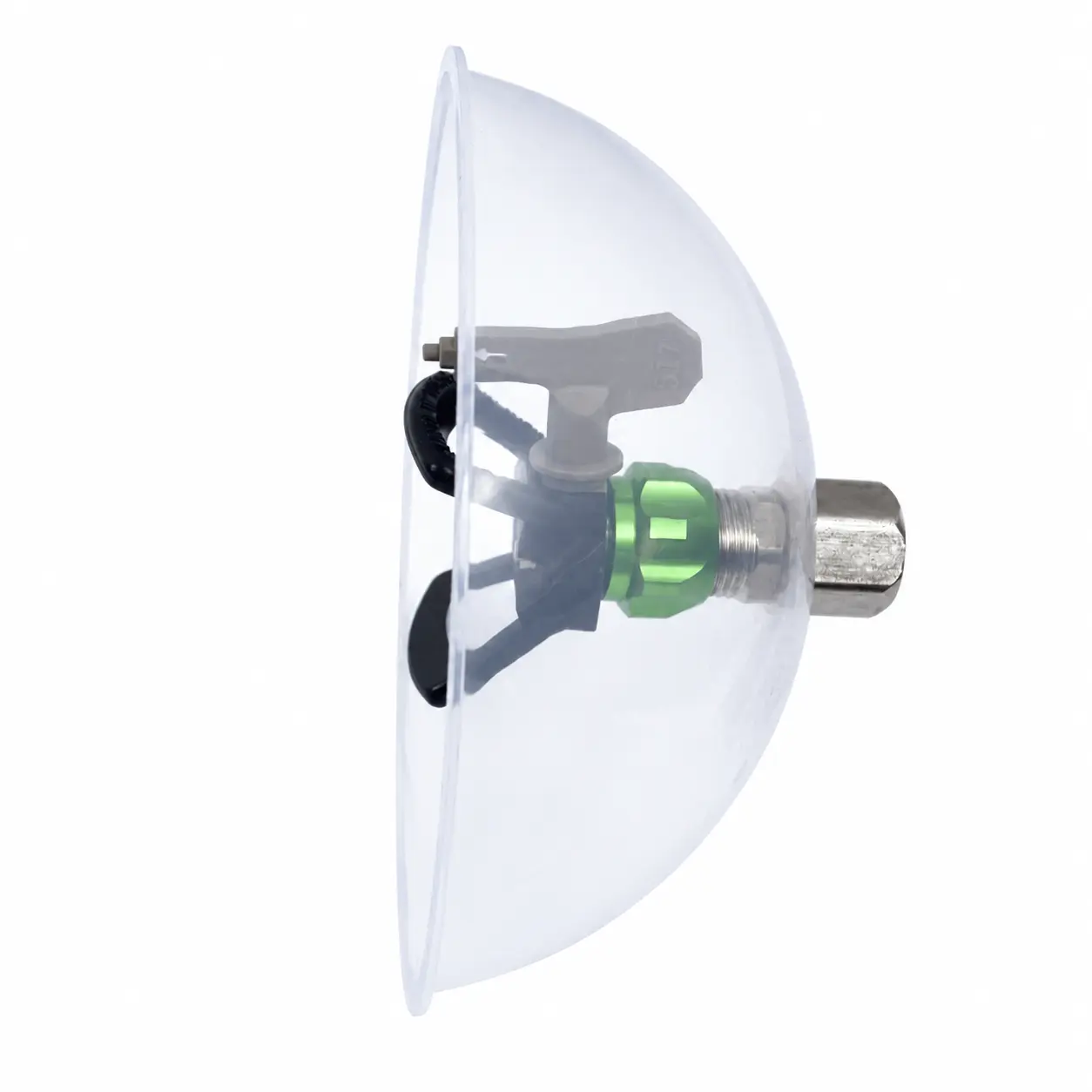 Airless Paint Sprayer Wind Shield, 6.77-Inch Inner Diameter Round Protective Cover for Splash Prevention, PP Rustproof Sprayer Accessory