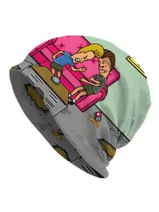 1PC	Hat Beavis And Butthead (Genesis) Thin Caps For Men Women Skullies Beanies Ski Caps Soft Bonnet Hats