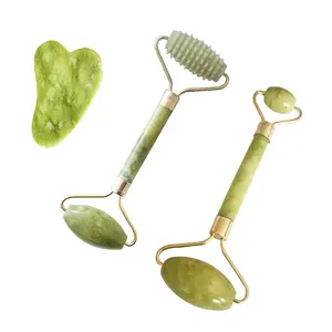Jade Roller & Gua Sha Massager Kit for Face, Body & Eyes - Anti-Aging, Wrinkle Reduction Tool for Radiant Skin Jentertainment