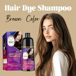 ECO Color Shampoo - Easy Hair Color Shampoo changes color in 15 minutes without damaging hair and is enriched with botanical ECO Color Shampoo extracts for damage-free hair beauty and excellent hair care. Conditioner Haircare Herbal  Ginseng Hair Dye